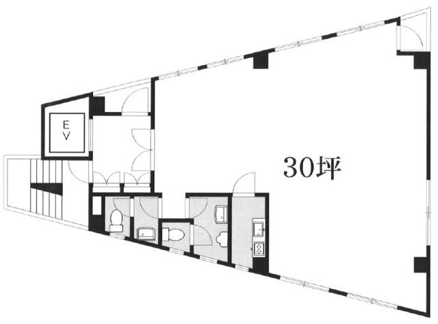 お茶の水ウチヤマビル3F 間取り図