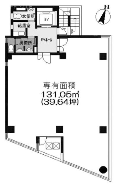 エステートタナカ5F 間取り図