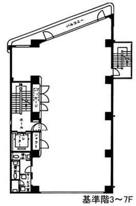 三田東宝ビル4F 間取り図