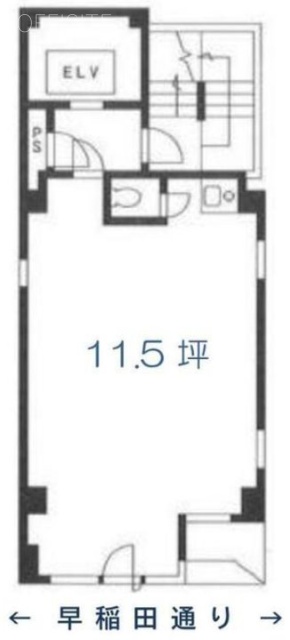キカワダビル3F 間取り図