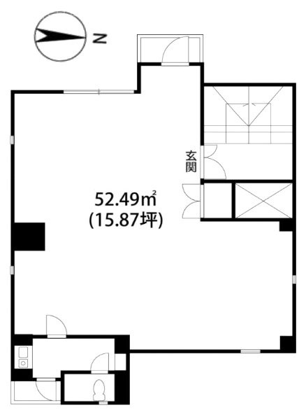 芝バルコスビル2F 間取り図