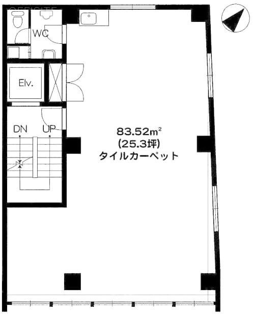 赤坂大高ビル4F 間取り図