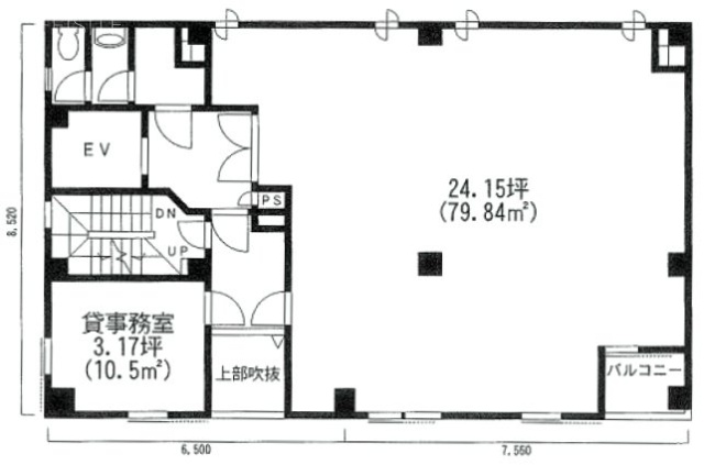 安岡ビル3F 間取り図