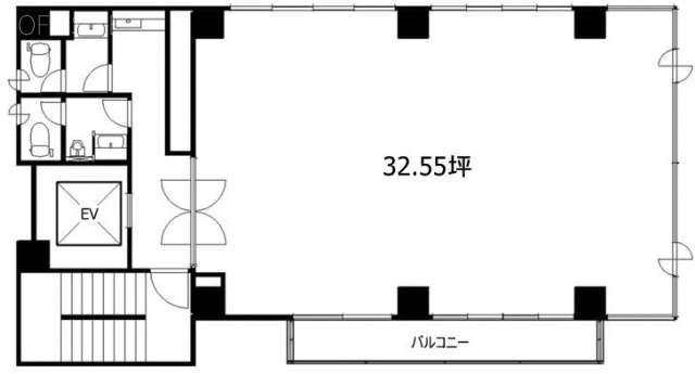 BR芝浦Nビル1F 間取り図