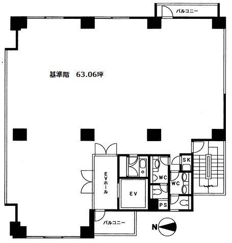 目白LKビル8F 間取り図