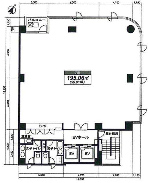 光正第3ビル8F 間取り図