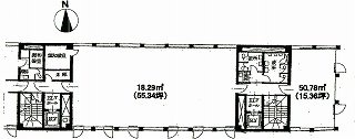 ササゲウェストビル7F 間取り図
