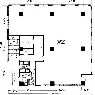 銀座GTビル4F 間取り図