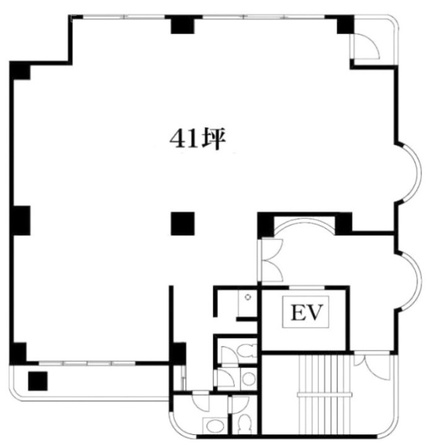 花輪ビル3F 間取り図