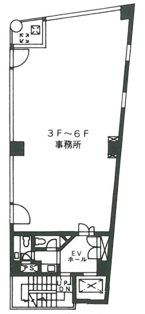 豊ビル5F 間取り図