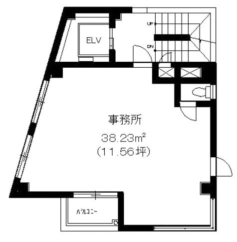 オアシス広尾6F 間取り図
