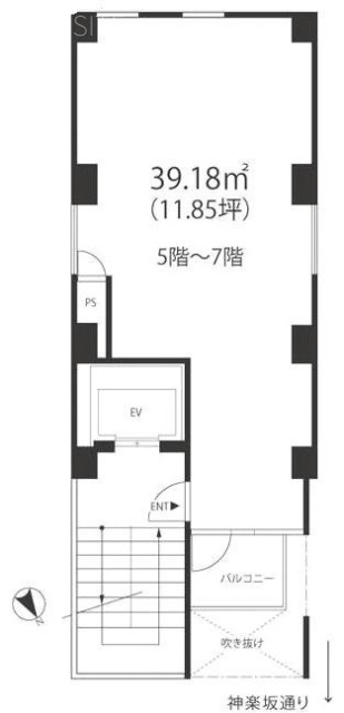 The Room神楽坂7F 間取り図