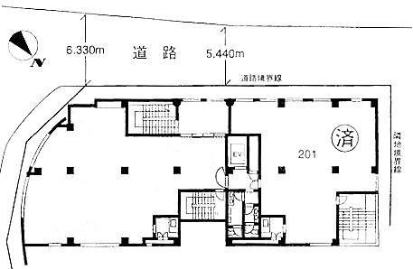 H&M南青山WESTビル3F 間取り図