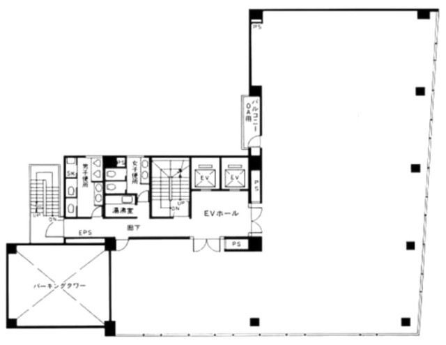 イトーピア清洲橋通ビル4F 間取り図