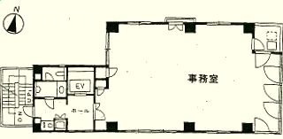 A&Kビル1F 間取り図