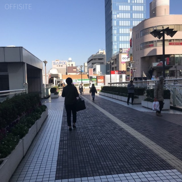 ピアザ松戸 ビル前面道路