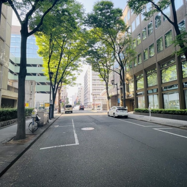 セントラルビル 前面の白川通