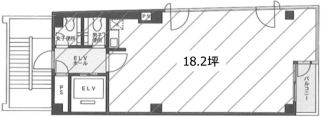 第35荒井ビル(三河屋青山ビル)6F 間取り図