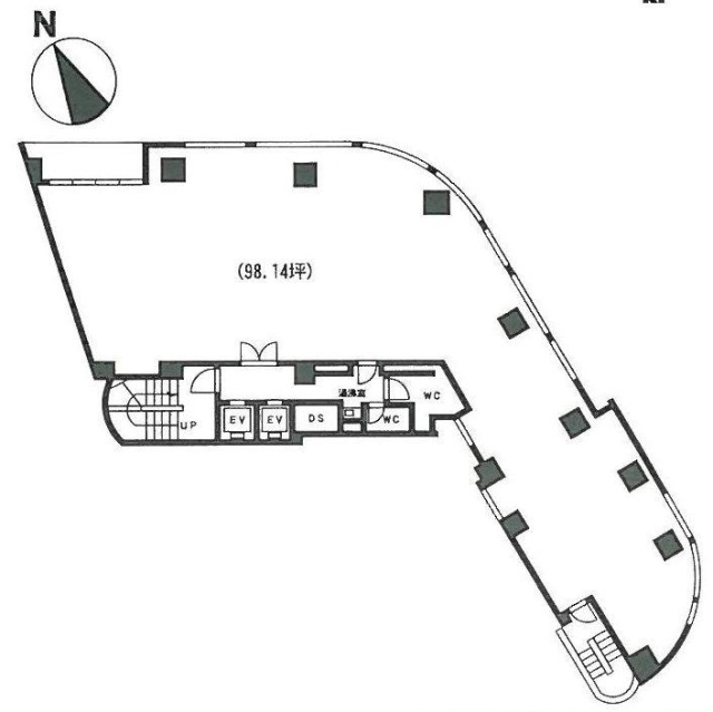 イマス西新宿ビル4F 間取り図