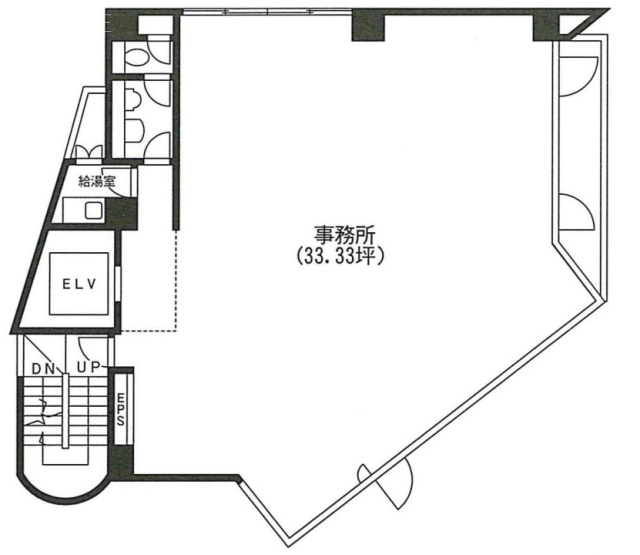 若葉西ビル6F 間取り図