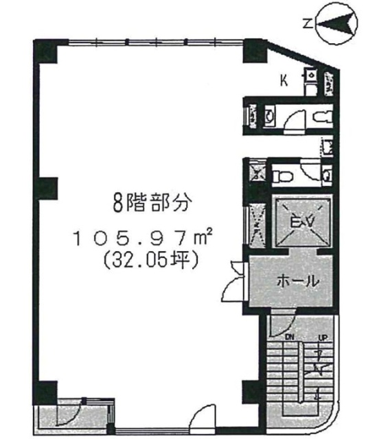 ホーメスト武蔵野ビル8F 間取り図