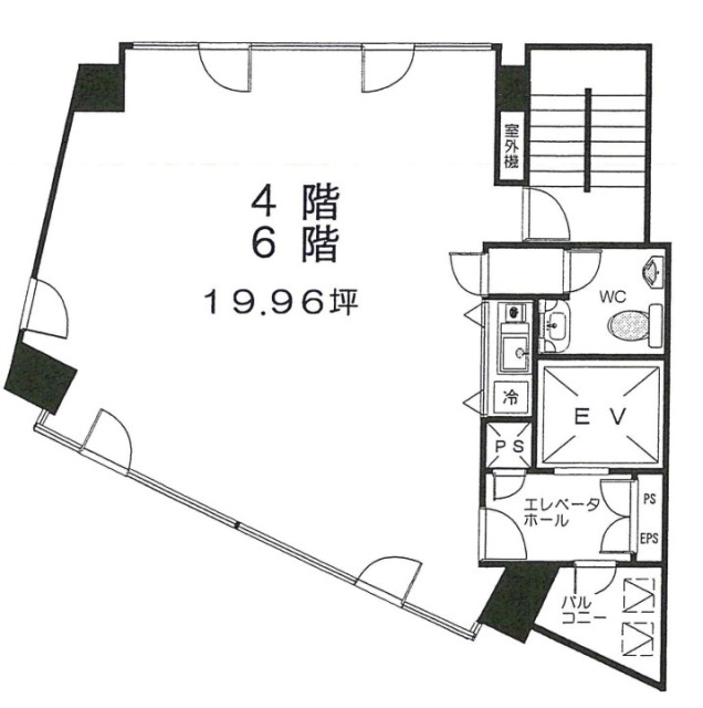 510ビル6F 間取り図