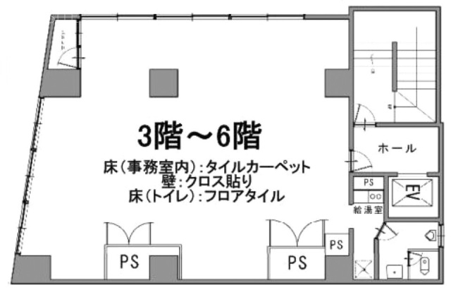 上野不二ビル4F 間取り図