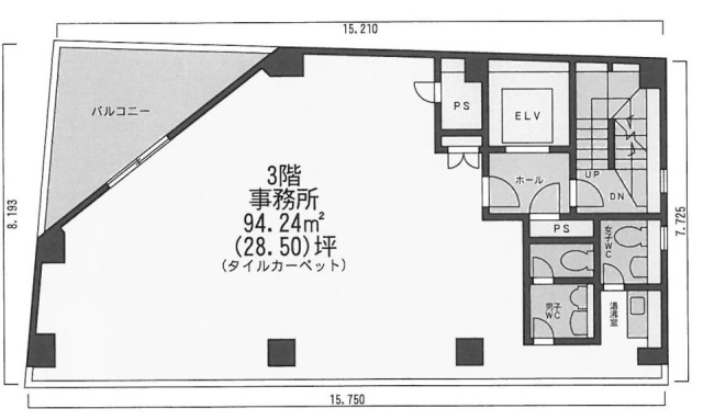 縣(アガタ)ビル4F 間取り図