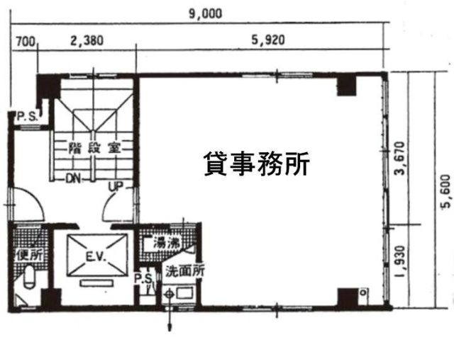 第二水野ビル4F 間取り図