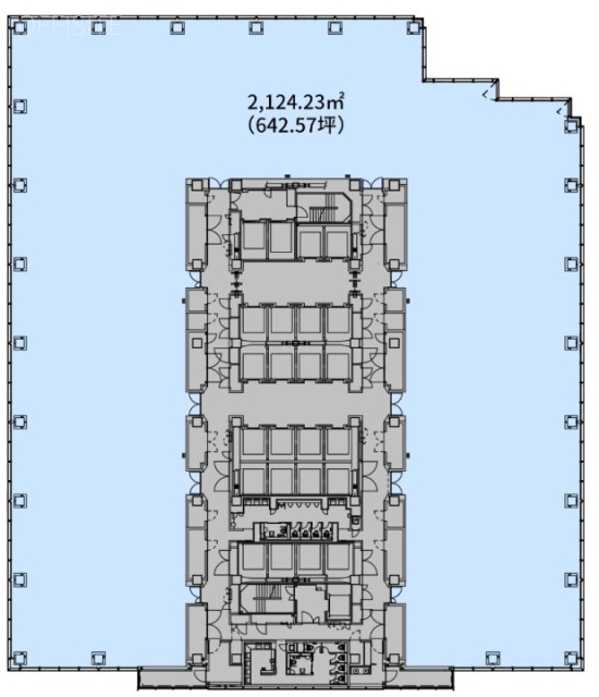 JR新宿ミライナタワー5F 間取り図