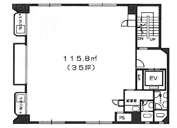 明治ビル1F 間取り図