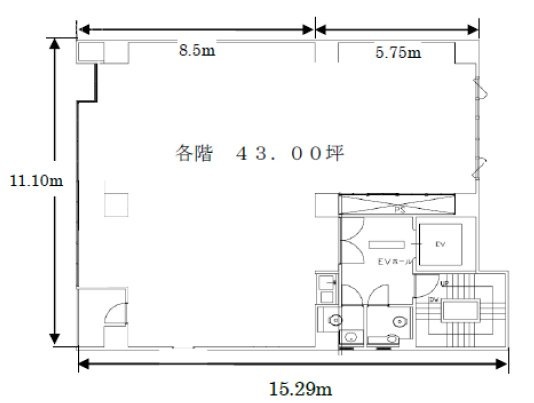 オカバ浜松町ビル2F 間取り図