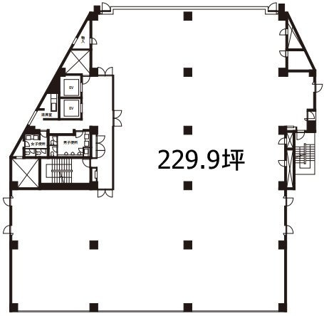 青葉台石橋ビル2F 間取り図