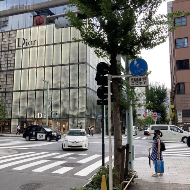 銀座梅林ビル ビル前面道路