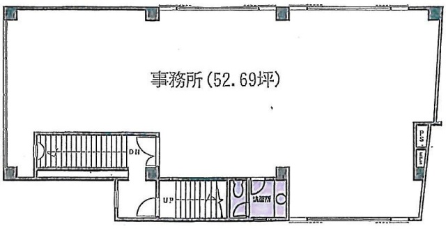 シャトレ山王ビル5F 間取り図