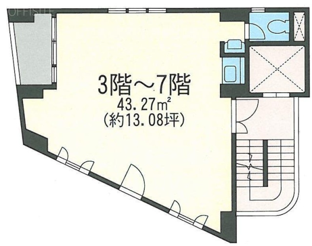 MJ原宿ビル6F 間取り図