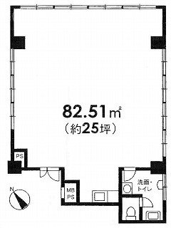 信濃町外苑ビル402 間取り図