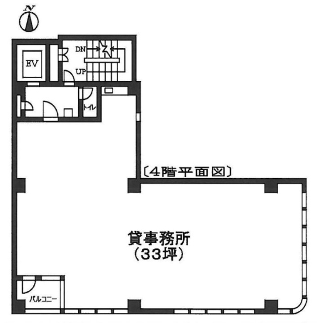 黒門淡路ビル3F 間取り図