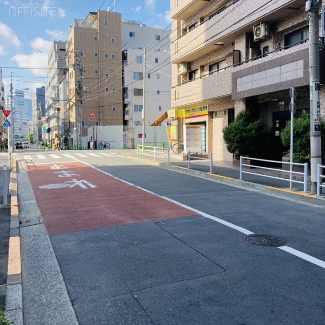 BR月島1ビル ビル前面道路