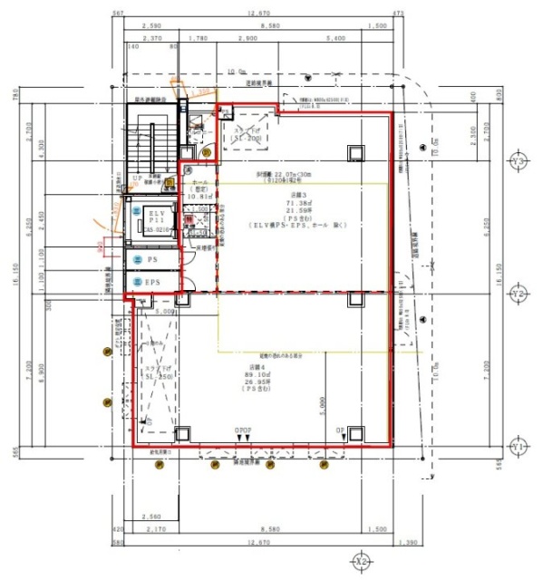 銀泉関内ビル4F 間取り図