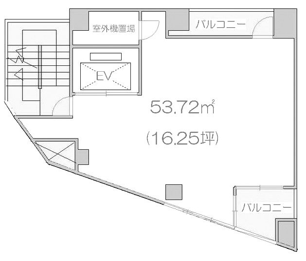 西新宿甲州ビル8F 間取り図