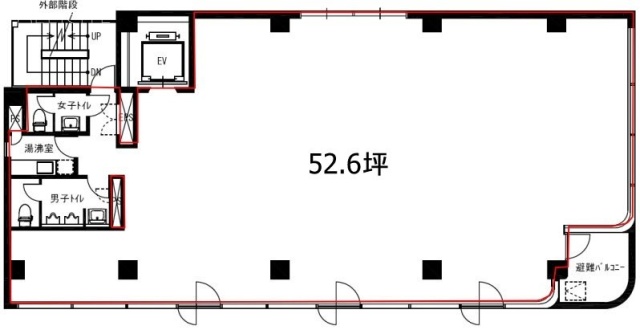 日本橋小伝馬町ビル3F 間取り図