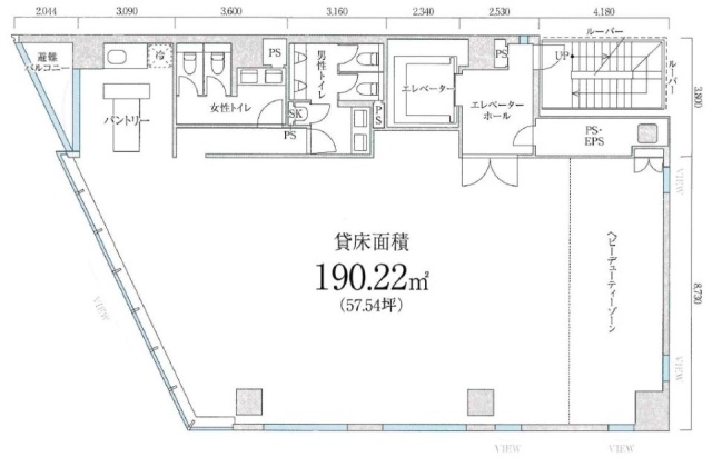 PMO八丁堀Ⅲ8F 間取り図