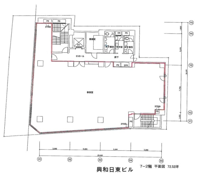 興和日東ビル8F 間取り図
