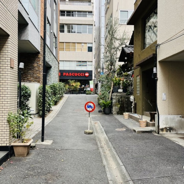 川島ビル 側面道路(エントランス前道路)