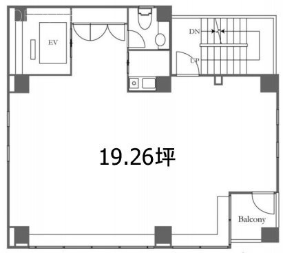 ACN日本橋浜町ビル9F 間取り図