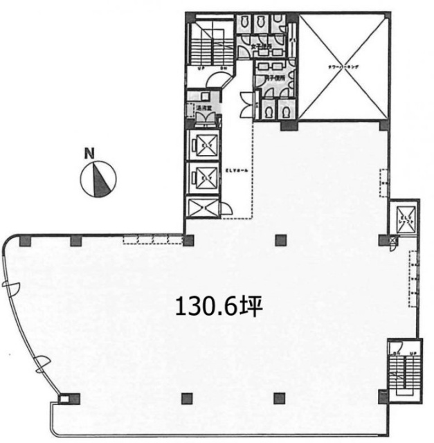 上野TAビル5F 間取り図