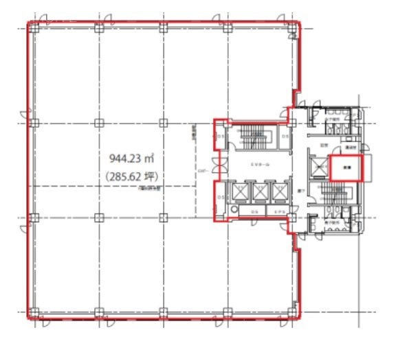 第二証券会館6F 間取り図