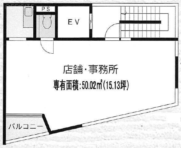 J'sビル上原4F 間取り図