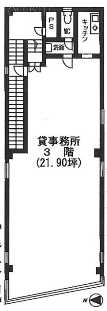 山口ビル1F 間取り図